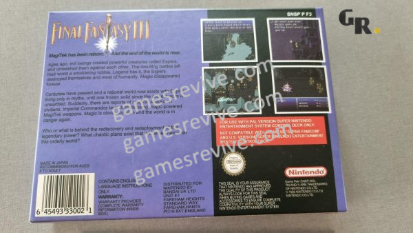 Final Fantasy III (Fr , En) - Super Nintendo