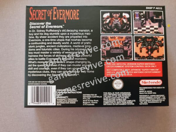 Serect of Evermore (Fr , En , Sp , De) - Super Nintendo