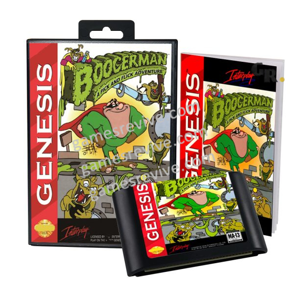 Boogerman A Pick and Flick Adventure_ - Sega Genesis