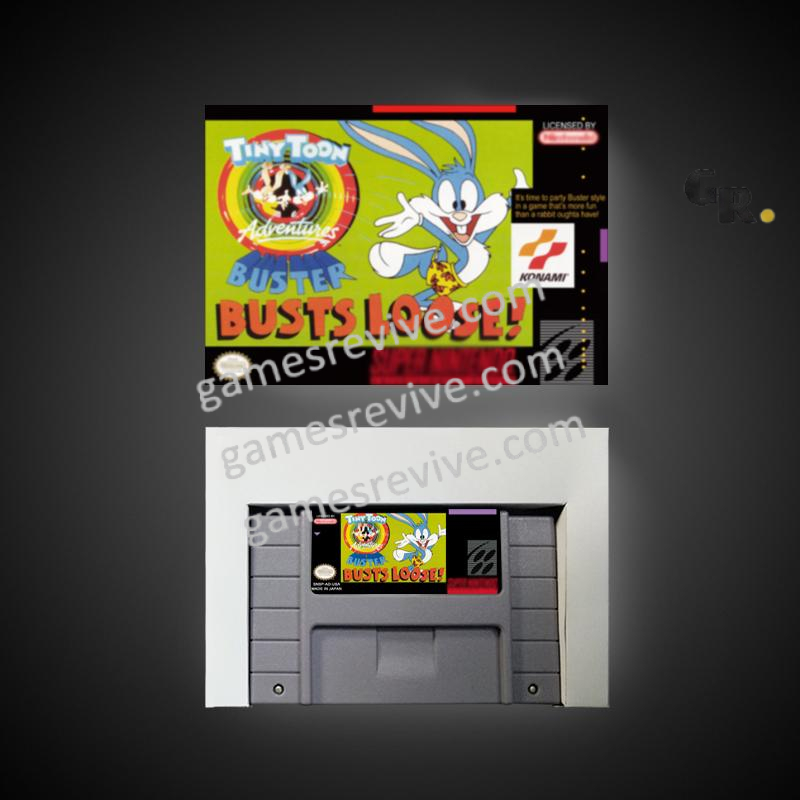 Tiny Toon Adventures - Buster Busts Loose Tiny Toon Adventures - Buster Busts Loose - Super Nintendo Ntsc