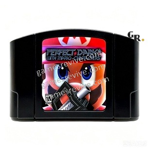 Perfect Dark with Mario Characters Black Edition - Nintendo 64