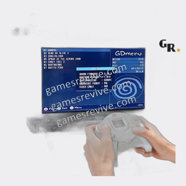 GDEMU V5.20.5 — émulateur de lecteur GD-ROM pour Sega Dreamcast