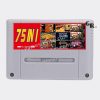 Super 75 en 1 version EUR — cartouche Super Nintendo avec pile de sauvegarde