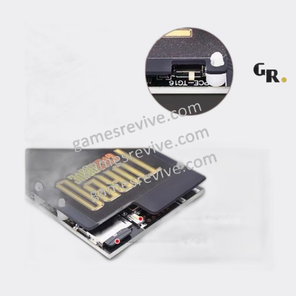 PCE Turbo 600 en 1 — carte de jeux PC Engine, édition or et noir