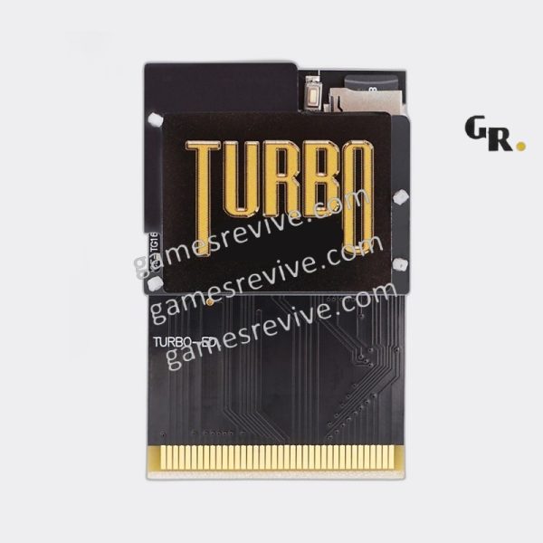 PCE Turbo 600 en 1 — carte de jeux PC Engine, édition or et noir