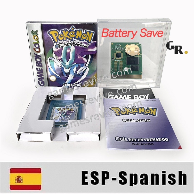 Pokemon Version Cristal - Espagnol - Game Boy Color Pokemon Version Cristal - Espagnol - Game Boy Color