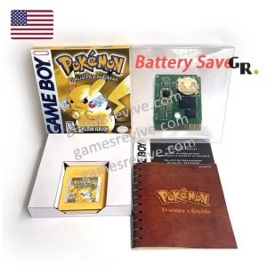 Pokemon Version Jaune – Anglais US – Game Boy