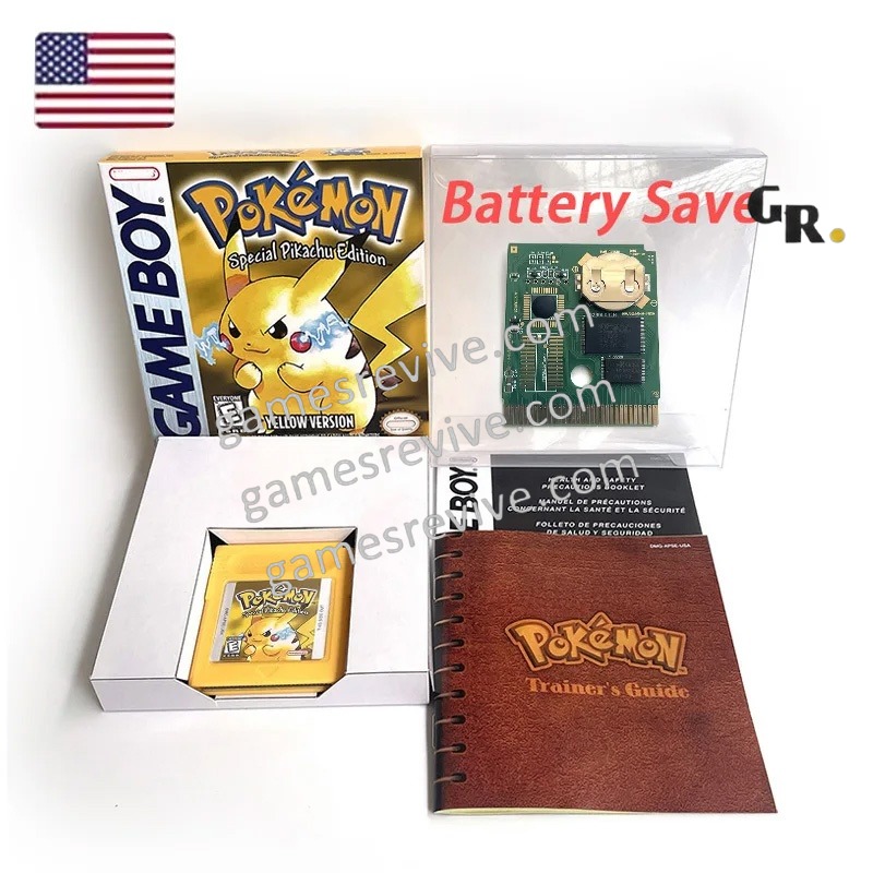 Pokemon Version Jaune - Anglais US - Game Boy