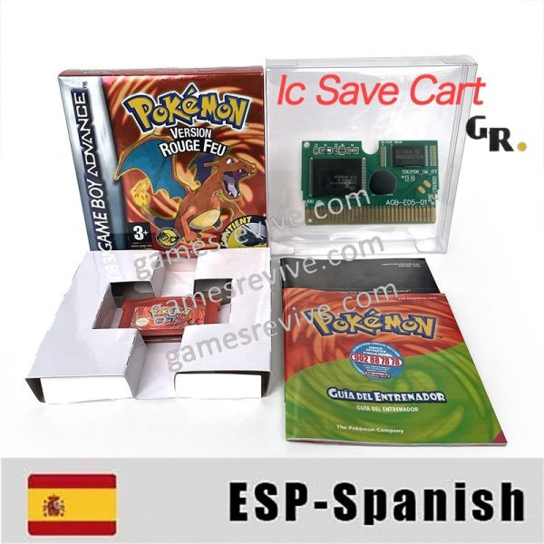 Pokemon Version Rouge Feu - Espagnol - Game Boy Advance