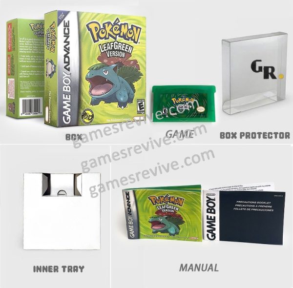 Pokemon Version Vert Feuille - Anglais US - Game Boy Advance