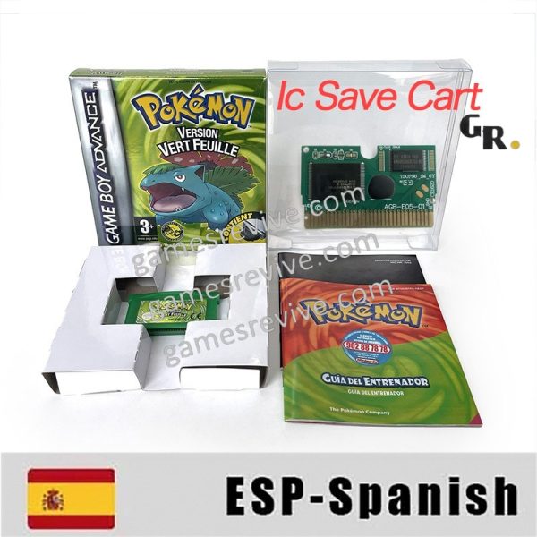 Pokemon Version Vert Feuille - Espagnol - Game Boy Advance