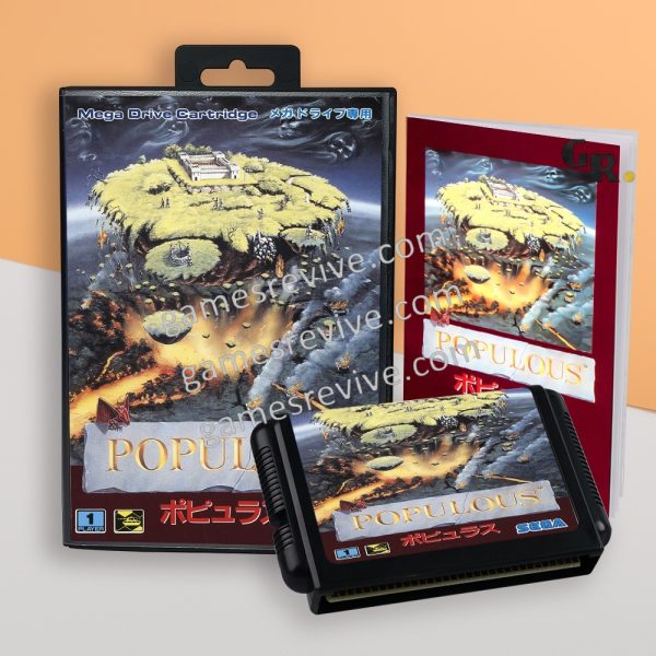 Populous - Sega Megadrive Jap Populous - Sega Megadrive Jap