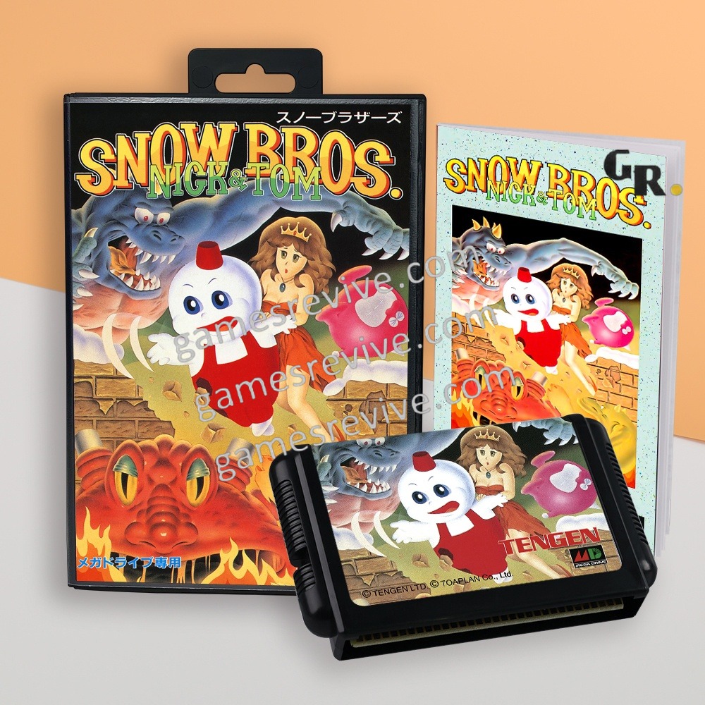 Snow Bros - Sega Megadrive Jap Snow Bros - Sega Megadrive Jap