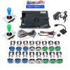 Kit borne d'arcade Pandora Saga EX2 — joysticks et boutons LED, 10 888 jeux — Bleu et vert Kit borne d'arcade Pandora Saga EX2 — joysticks et boutons LED, 10 888 jeux