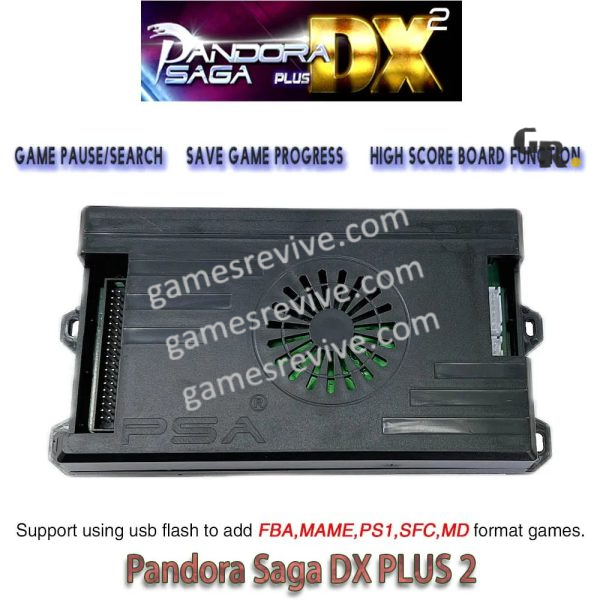 Carte Pandora Saga DX 2 Plus — 9 800 jeux, 3D, 4 joueurs