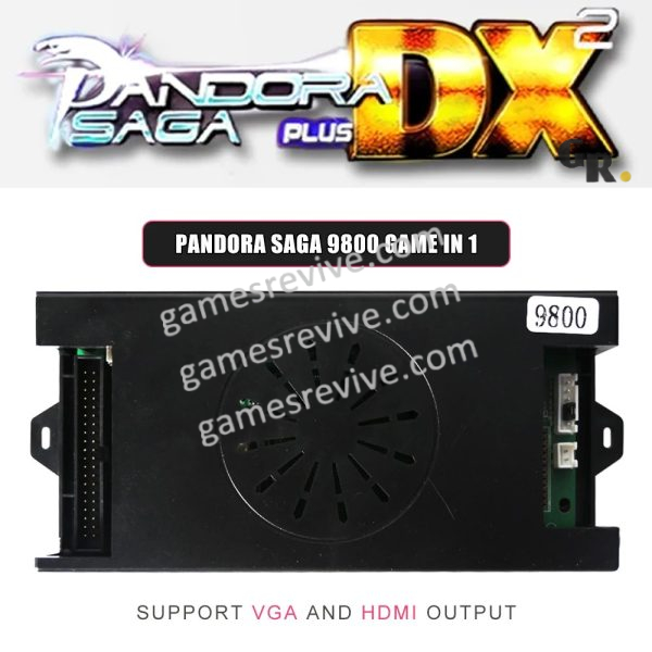 Pandora Saga DX2 — 9 800 jeux, carte seule ou kit complet SANWA — Carte seule Pandora Saga DX2 — 9 800 jeux, carte seule ou kit complet SANWA