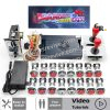 Kit borne d'arcade Pandora Saga — 4 710 jeux, SANWA et boutons LED — Tout rouge Kit borne d'arcade Pandora Saga — 4 710 jeux, SANWA et boutons LED