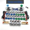 Kit joysticks et boutons d'arcade USB — SANWA, LED chromées, monnayeur