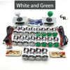 Kit joysticks et boutons d'arcade USB — SANWA, LED chromées, monnayeur