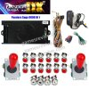 Pandora Saga DX2 — 9 800 jeux, carte seule ou kit complet SANWA — Kit tout rouge Pandora Saga DX2 — 9 800 jeux, carte seule ou kit complet SANWA