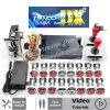 Kit borne d'arcade Pandora Saga DX — joysticks SANWA, boutons LED, monnayeur — Tout rouge Kit borne d'arcade Pandora Saga DX — joysticks SANWA, boutons LED, monnayeur