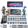 Kit borne d'arcade Pandora Saga — 4 710 jeux, SANWA et boutons LED — Tout bleu Kit borne d'arcade Pandora Saga — 4 710 jeux, SANWA et boutons LED