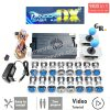 Kit borne d'arcade Pandora Saga DX — boutons LED argent, 4 joueurs, 9 800 jeux — Tout bleu Kit borne d'arcade Pandora Saga DX — boutons LED argent, 4 joueurs, 9 800 jeux