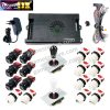Kit borne d'arcade Pandora Saga DX 2 Plus — joysticks et boutons, 9 800 jeux — Noir et blanc Kit borne d'arcade Pandora Saga DX 2 Plus — joysticks et boutons, 9 800 jeux