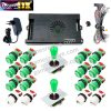 Kit borne d'arcade Pandora Saga DX 2 Plus — joysticks et boutons, 9 800 jeux — Tout vert Kit borne d'arcade Pandora Saga DX 2 Plus — joysticks et boutons, 9 800 jeux
