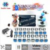 Kit borne Pandora Saga EX 3D — 6 666 jeux, boutons LED chromés 12 V — Tout bleu Kit borne Pandora Saga EX 3D — 6 666 jeux, boutons LED chromés 12 V