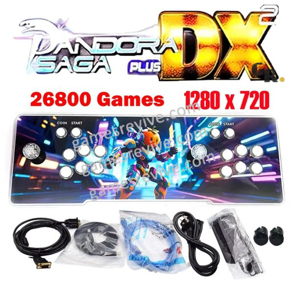 Console d'arcade Pandora Saga DX2 2025 — 26 800 jeux, 720p