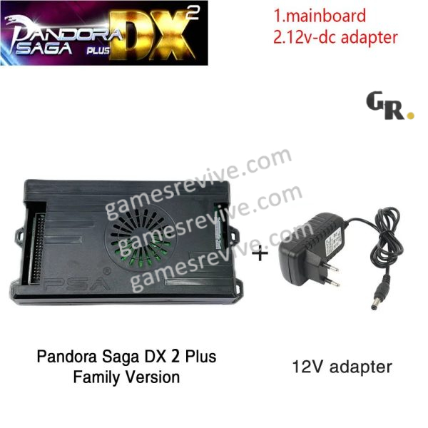 Carte Pandora Saga DX 2 Plus — 9 800 jeux, 3D, 4 joueurs