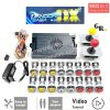 Kit borne d'arcade Pandora Saga DX — boutons LED argent, 4 joueurs, 9 800 jeux — Rouge et jaune Kit borne d'arcade Pandora Saga DX — boutons LED argent, 4 joueurs, 9 800 jeux