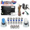 Pandora Saga EX2 3D — 8 000 jeux, carte seule ou kit complet SANWA — Kit bleu et blanc Pandora Saga EX2 3D — 8 000 jeux, carte seule ou kit complet SANWA