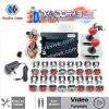 Kit borne Pandora Saga EX 3D — 6 666 jeux, boutons LED chromés 12 V — Tout rouge Kit borne Pandora Saga EX 3D — 6 666 jeux, boutons LED chromés 12 V