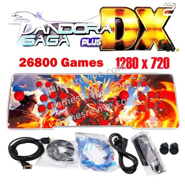 Console d'arcade Pandora Saga DX2 2025 — 26 800 jeux, 720p