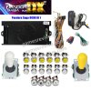 Pandora Saga DX2 — 9 800 jeux, carte seule ou kit complet SANWA — Kit jaune et blanc Pandora Saga DX2 — 9 800 jeux, carte seule ou kit complet SANWA