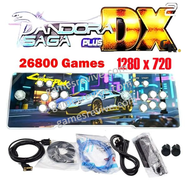 Console d'arcade Pandora Saga DX2 2025 — 26 800 jeux, 720p
