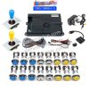 Kit borne d'arcade Pandora Saga EX2 — joysticks et boutons LED, 10 888 jeux — Bleu et jaune Kit borne d'arcade Pandora Saga EX2 — joysticks et boutons LED, 10 888 jeux