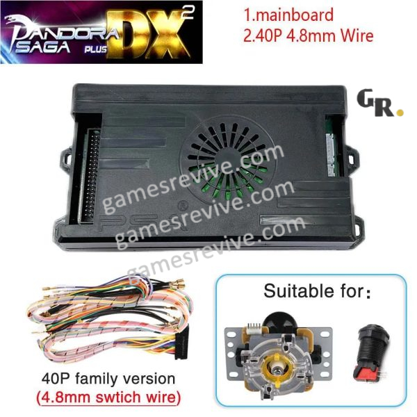 Carte Pandora Saga DX 2 Plus — 9 800 jeux, 3D, 4 joueurs