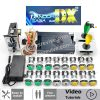 Kit borne d'arcade Pandora Saga DX — joysticks SANWA, boutons LED, monnayeur — Vert et jaune Kit borne d'arcade Pandora Saga DX — joysticks SANWA, boutons LED, monnayeur