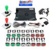 Kit borne d'arcade Pandora Saga EX2 — joysticks et boutons LED, 10 888 jeux — Vert et rouge Kit borne d'arcade Pandora Saga EX2 — joysticks et boutons LED, 10 888 jeux