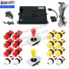 Kit borne d'arcade Pandora Saga EX2 — 2 joueurs, 10 888 jeux — Rouge et jaune Kit borne d'arcade Pandora Saga EX2 — 2 joueurs, 10 888 jeux