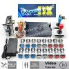 Kit borne d'arcade Pandora Saga DX — joysticks SANWA, boutons LED, monnayeur — Bleu et rouge Kit borne d'arcade Pandora Saga DX — joysticks SANWA, boutons LED, monnayeur