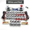 Kit joysticks et boutons d'arcade USB — SANWA, LED chromées, monnayeur