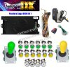 Pandora Saga DX2 — 9 800 jeux, carte seule ou kit complet SANWA — Kit vert et jaune Pandora Saga DX2 — 9 800 jeux, carte seule ou kit complet SANWA