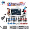 Kit borne Pandora Saga EX 3D — 6 666 jeux, boutons LED chromés 12 V — Bleu et rouge Kit borne Pandora Saga EX 3D — 6 666 jeux, boutons LED chromés 12 V