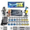 Kit borne d'arcade Pandora Saga DX — joysticks SANWA, boutons LED, monnayeur — Bleu et jaune Kit borne d'arcade Pandora Saga DX — joysticks SANWA, boutons LED, monnayeur