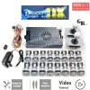 Kit borne d'arcade Pandora Saga DX — boutons LED argent, 4 joueurs, 9 800 jeux — Tout blanc Kit borne d'arcade Pandora Saga DX — boutons LED argent, 4 joueurs, 9 800 jeux