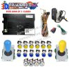 Pandora Saga EX2 3D — 8 000 jeux, carte seule ou kit complet SANWA — Kit jaune et bleu Pandora Saga EX2 3D — 8 000 jeux, carte seule ou kit complet SANWA